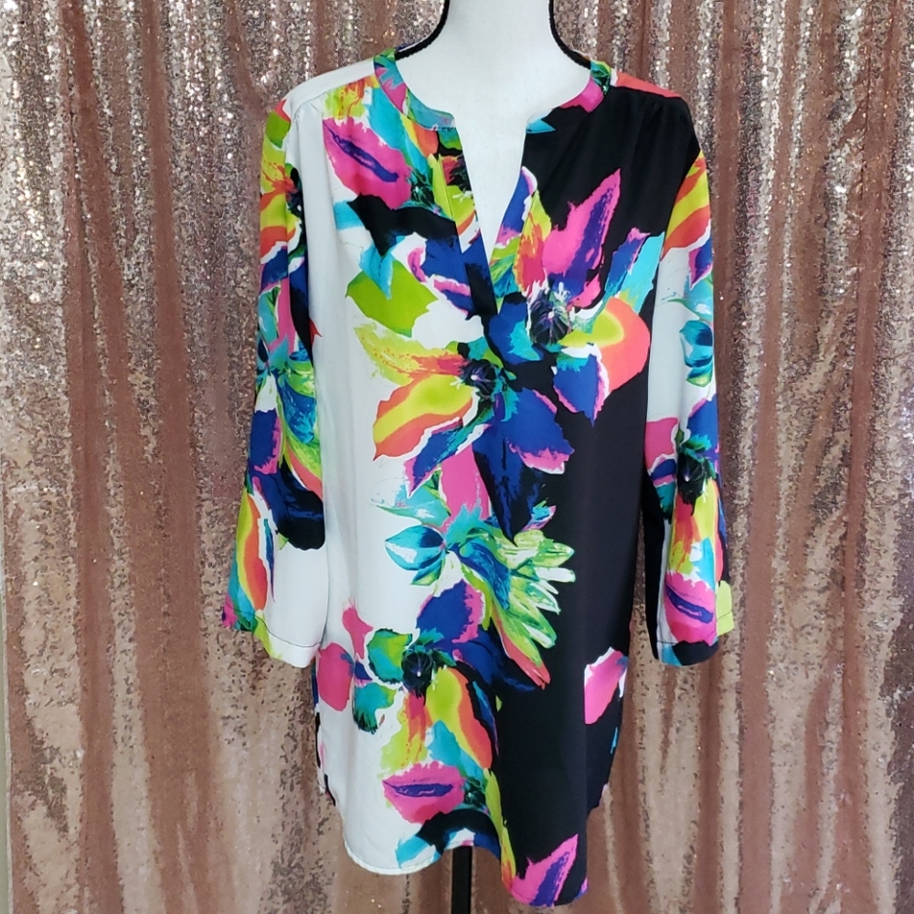Joan Vass Multicolored Tunic